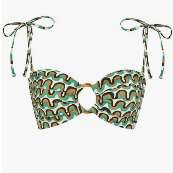 MONTCE Groovy Tori Ties Bandeau Bikini Top & GROOVY LULU BIKINI BOTTOM brand new - Picture 3 of 7